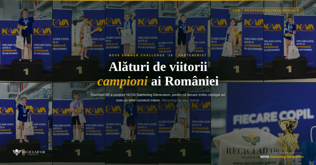 Alături de viitorii campioni: Reciclad’OR, partener oficial al NOVA Summer Challenge ’26