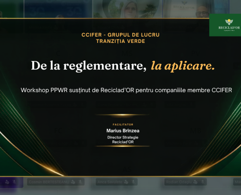 Workshop PPWR susținut de Reciclad'OR pentru membrii CCIFER