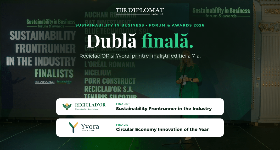 Reciclad’OR, dublă prezență în finala Sustainability in Business Forum & Awards 2026