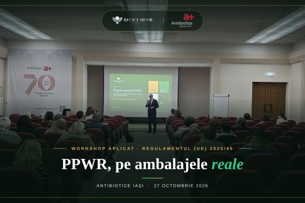 Workshop PPWR Reciclad'OR la Antibiotice Iași, susținut de Marius Brînzea